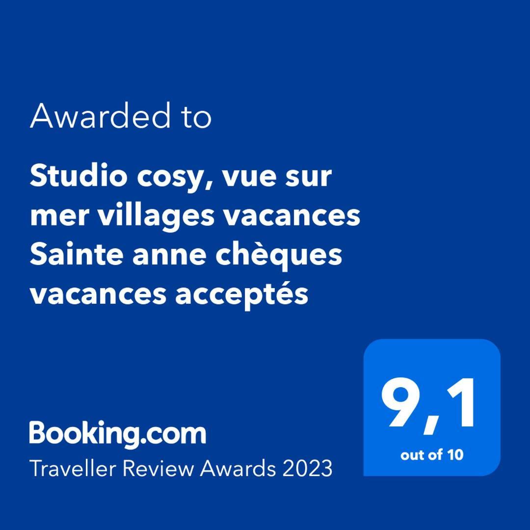 Studio Cosy, Vue Sur Mer Villages Vacances Sainte Anne Cheques Vacances Acceptes Phòng bức ảnh